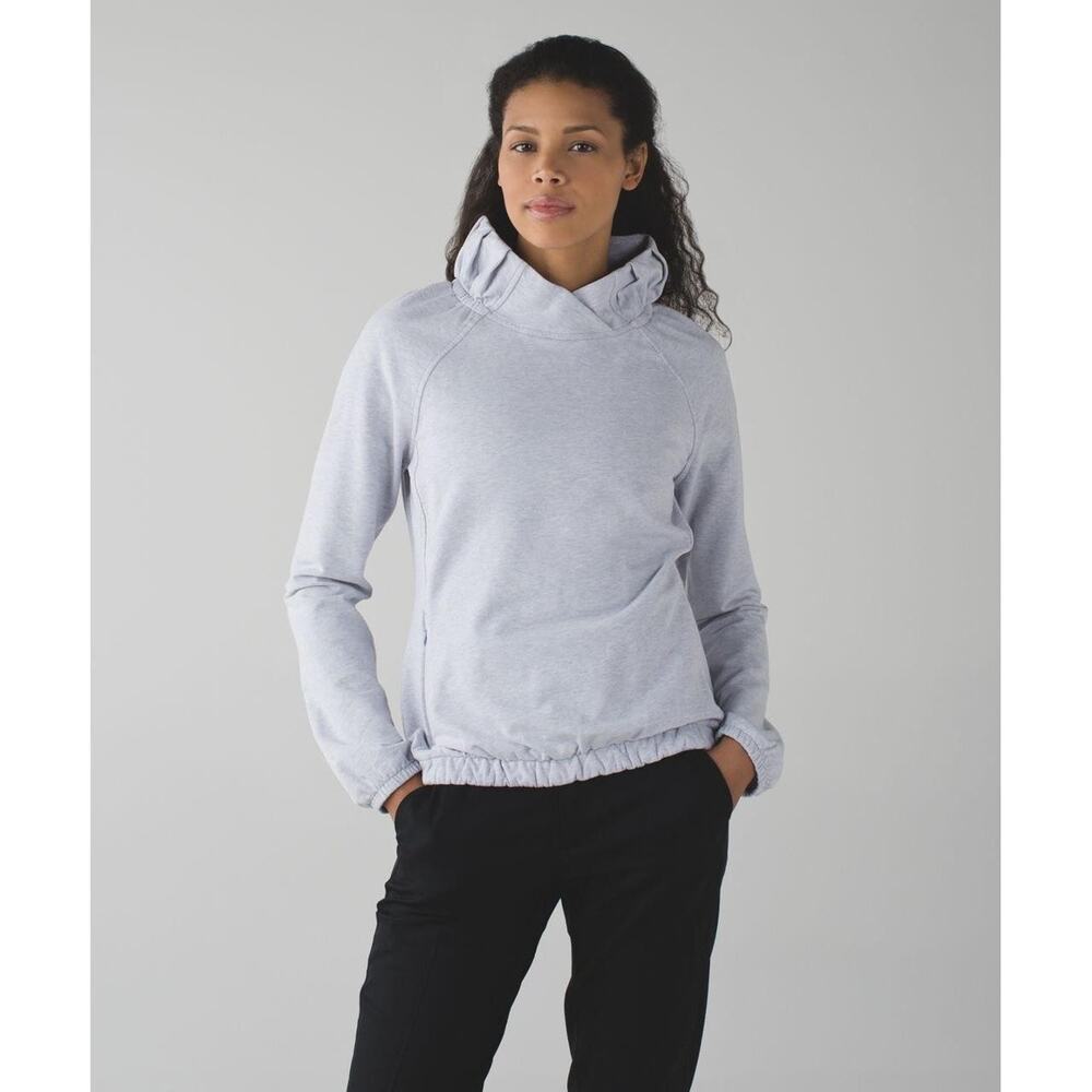 Lululemon After All Pullover Cowl Neck Sweatshirt - Heathered grey Womens 4